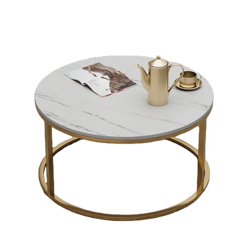 Hot modern simple fashion good quality comfortable steel leg dining room furniture table round