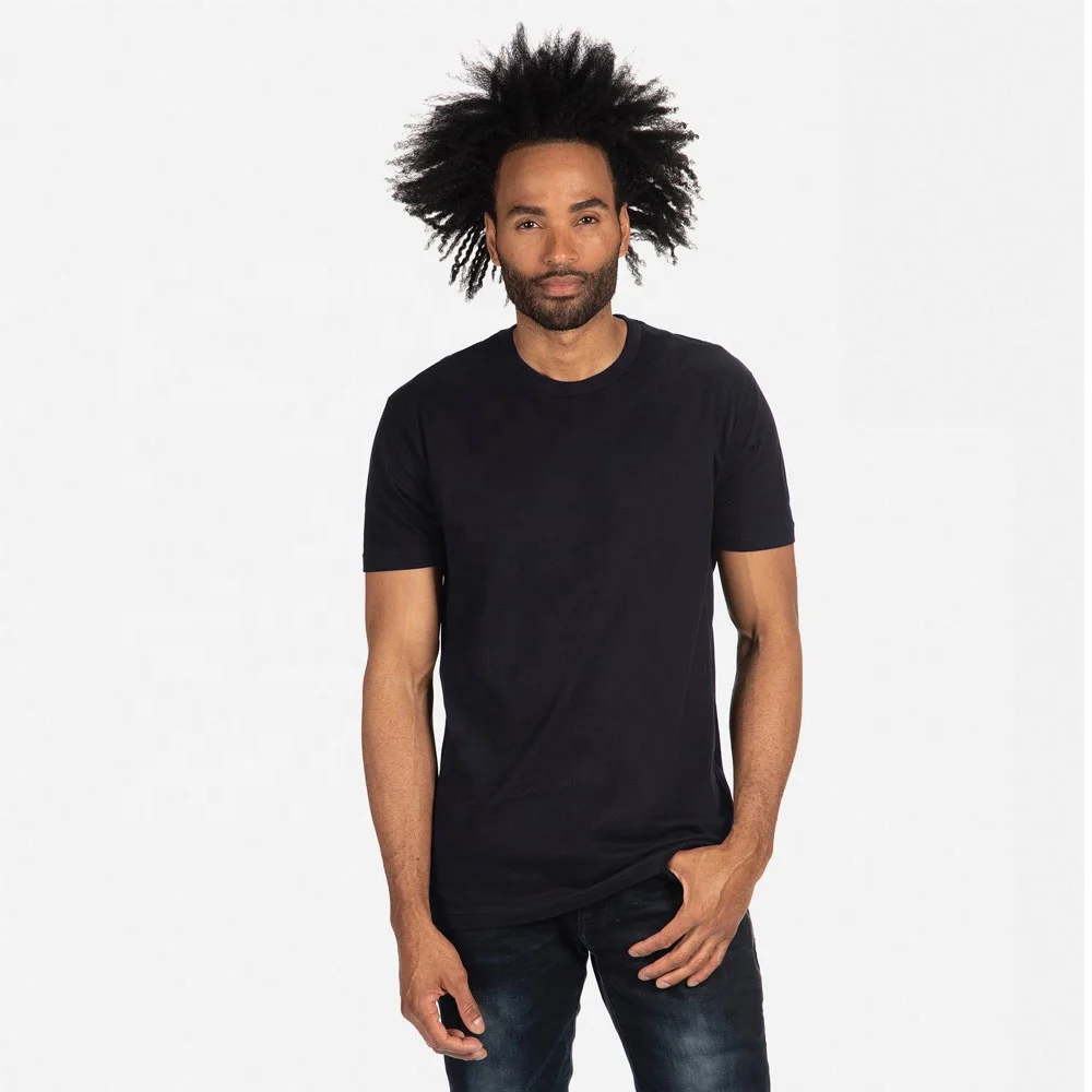 Next Level Apparel Knitted Plain Black Bulk T Shirt with Logo Customize Breathable Next Level 3600 Premium Tee