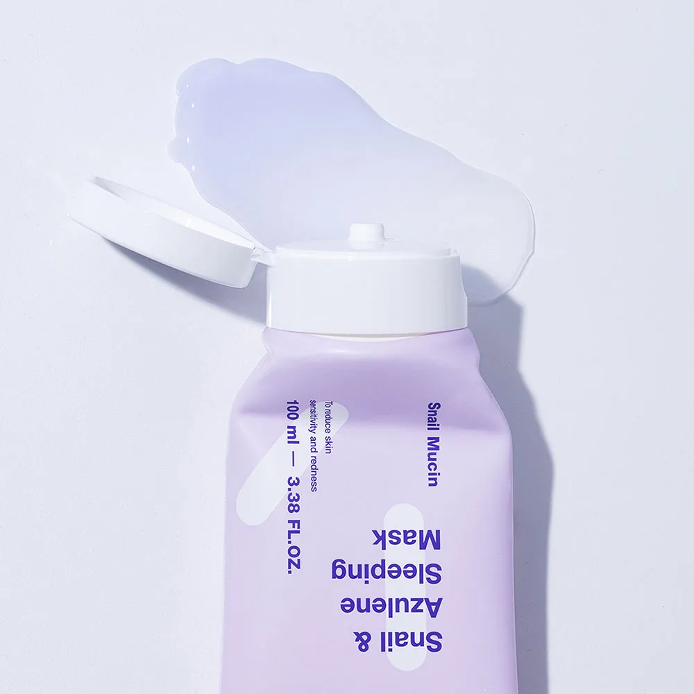 TIAM 100ml Korean Snail and Azulene Sleeping Cream 92% Snail Mucin Face Moisturizer Night Cream & Lotion