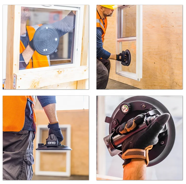 GRABO Hot sale 8 inch electric vacuum suction cup glass lifter machine glass lifting equipment vacuum lifter window installation