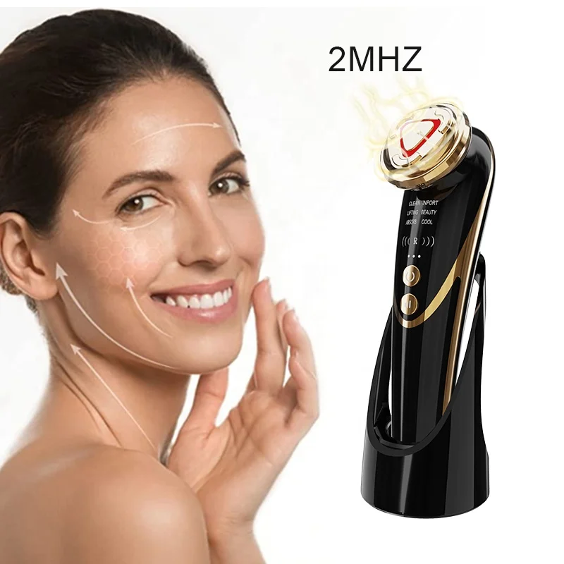 OEM ODM 2Mhz Home Use RF Wrinkle Reduction Skincare Tool Facial Tightening Collagen Reduces Wrinkles Radio Frequency Device