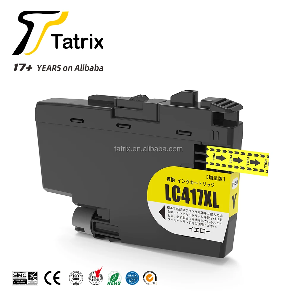 Tatrix LC417XL LC417 Премиум Цвет Совместимость принтера чернильный картридж для Brother HL-J7010CDW MFC-J5800CDW MFC-J7600CDW