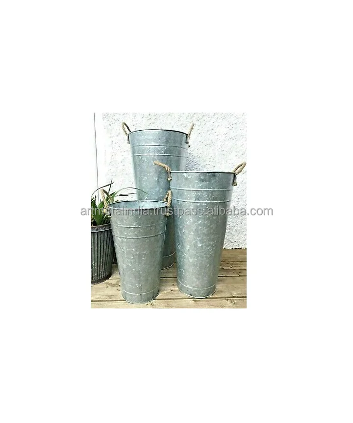 GALVANIZED PLANTERS FOR GARDEN DECORATION NEW DESIGN PLANTERS IN WHOLESALE PRICE POT IN NEW LOOK PLANTERS