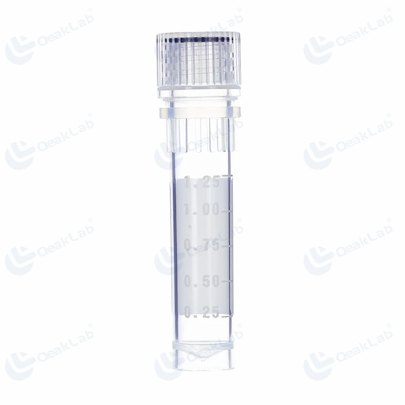 Medical Grade PP Plastic Test Tube Flat Bottom Cryotube Cryovial Tube
