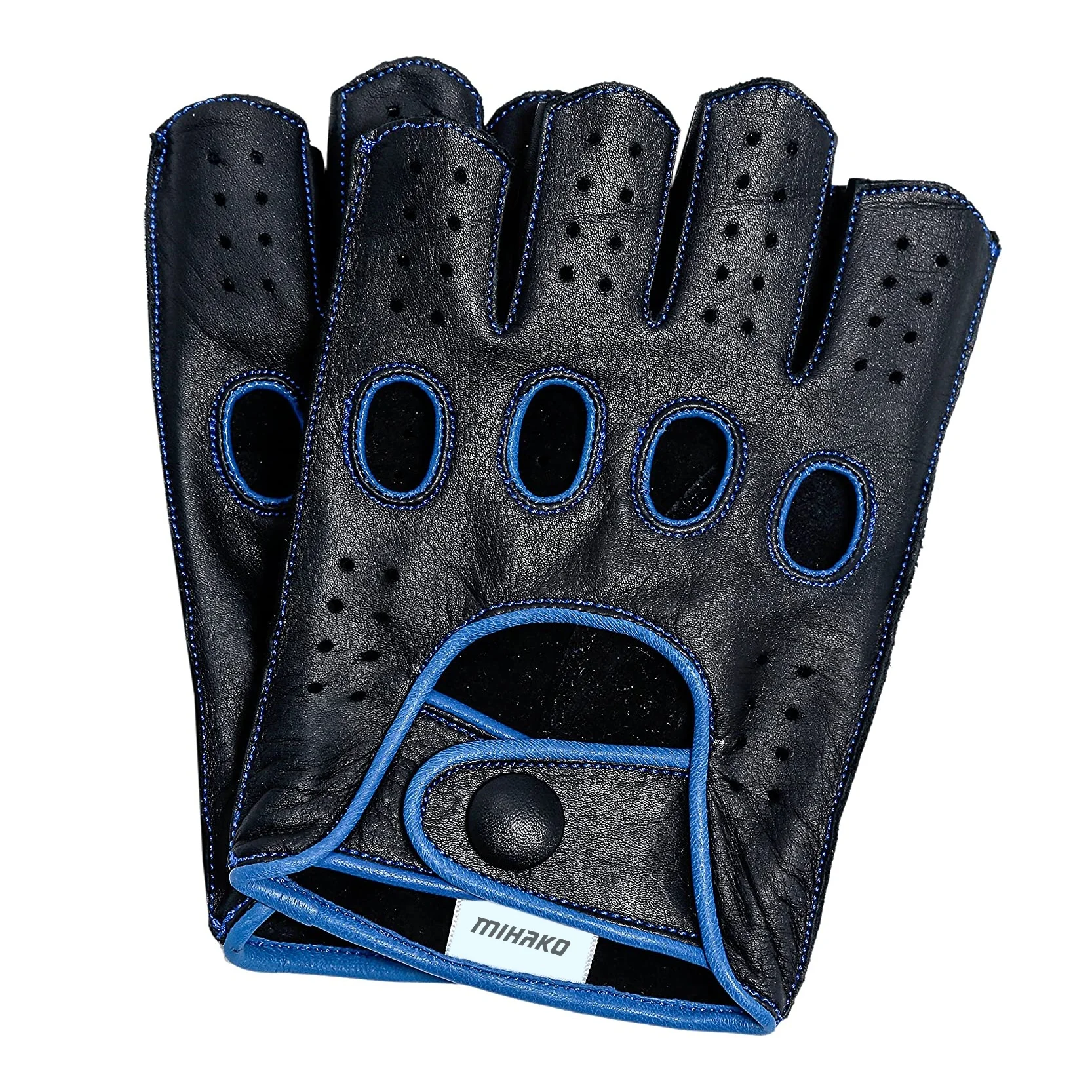 Fashion OEM Goatskin car driving brown lambskin leather glove men black Semi custom sheepskin leather glove fingerless for women