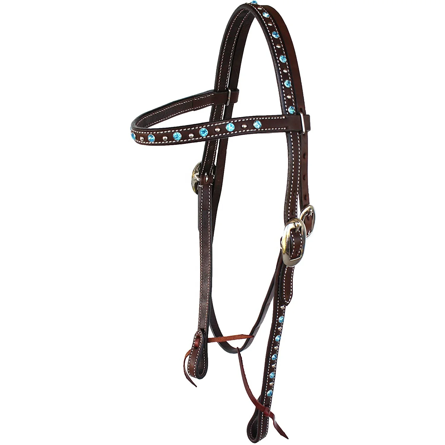 All Purpose Western Horse Tack Leather Horse Headstall Plain Durable Horse Head Controller Gear Oil Pullup Custom Leather
