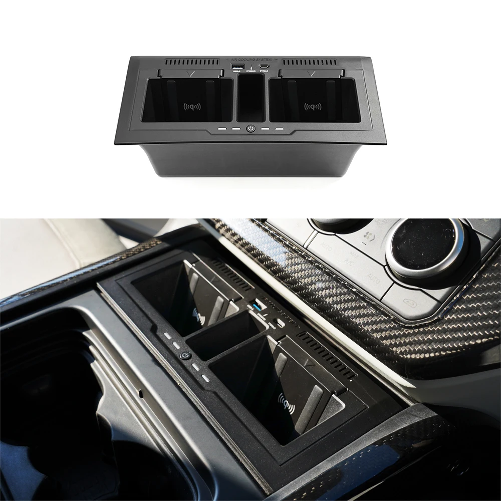 Car auto parts upgrade storage box wireless charger for Land Rover 2020+ New Defender 90/110