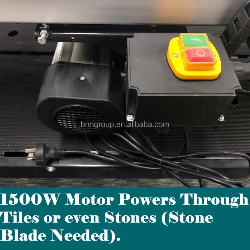 1.5KW 1m Wet Tile Saw Tile Cutter Stone Cutting Sawing Machine Extend Work Table with Water Reservoir