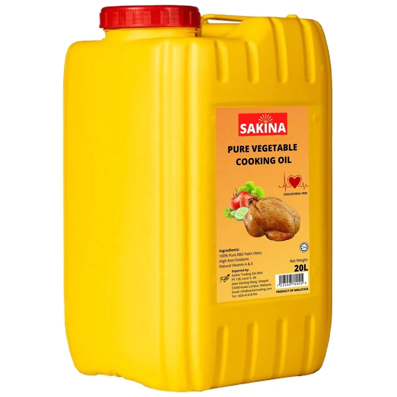 Malaysian Pure Vegetable Cooking Oil Sakina