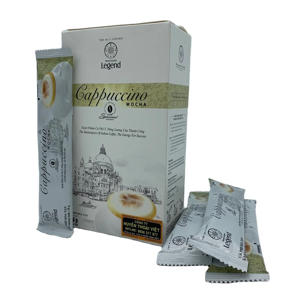 G7 Instant Coffee Cappuccino Mocha Bag 1.6 kg Vietnam Manufacturer Robusta Mix Arabica Coffee Beans