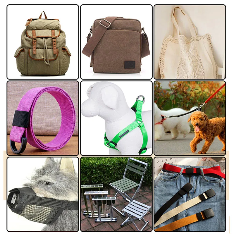 Manufacturer Price Pp Belt Polypropylene Webbing Color Band Bag Shoulder Strap Portable Belt