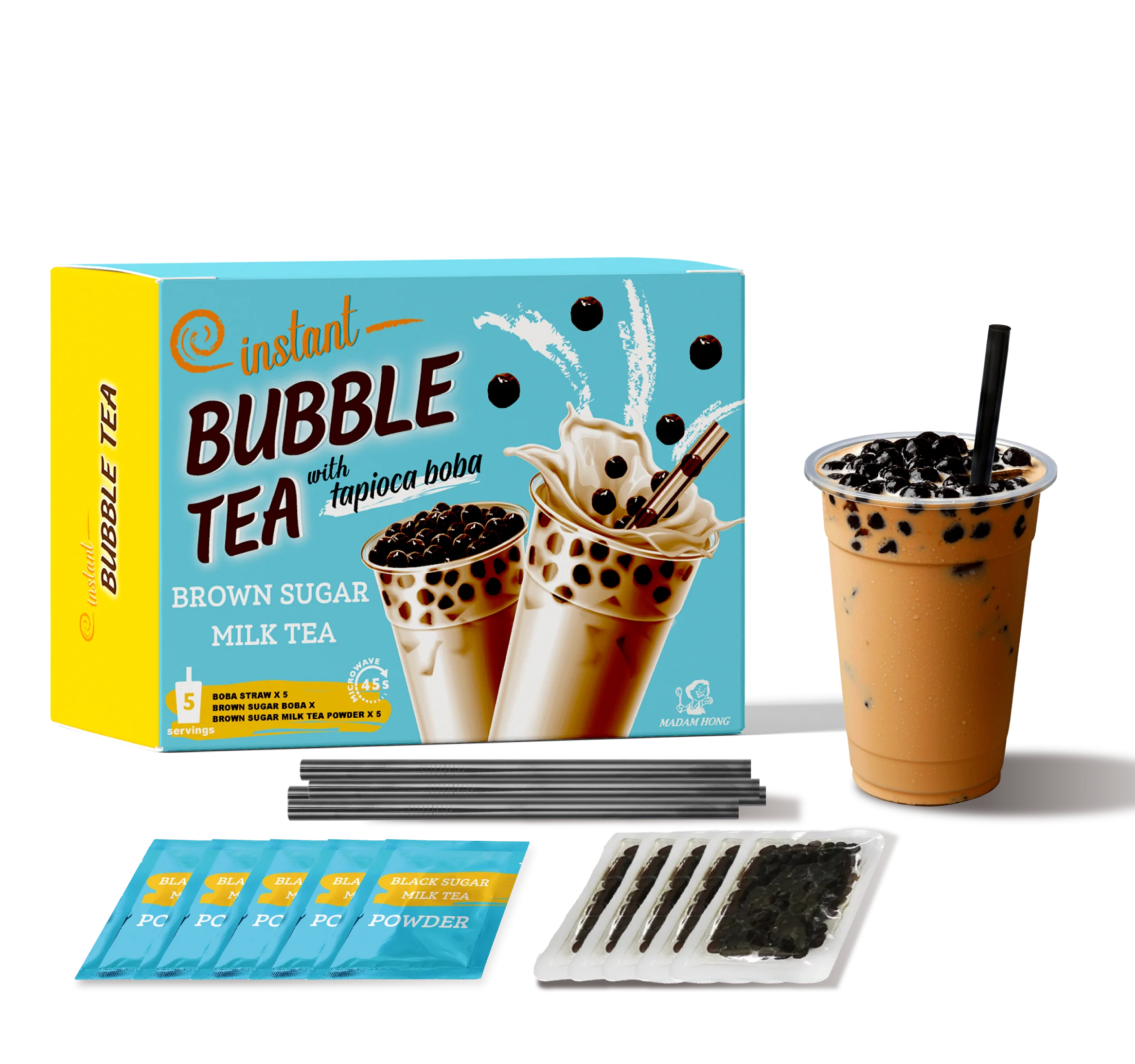 Instant tapical pearls Brown Sugar Boba Tea