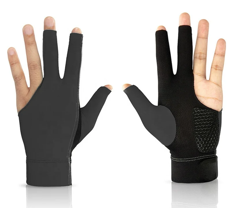 Перчатки для бильярда Новое поступление от производителя перчатки снукера с тремя пальцами