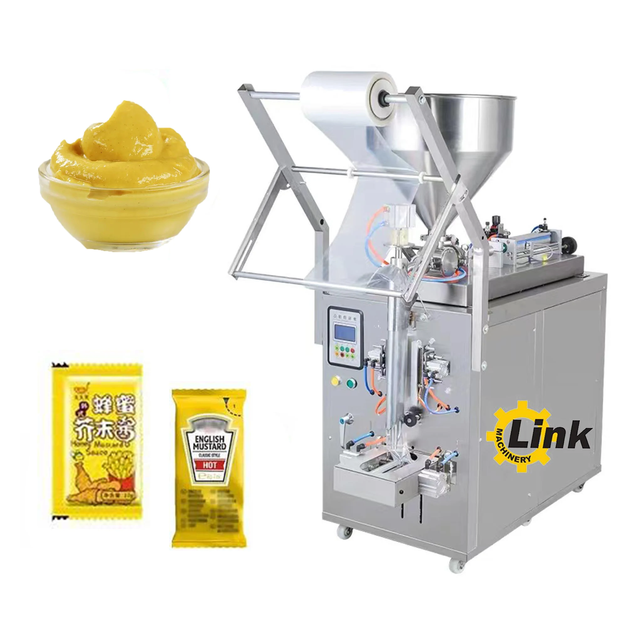 Multifunctional Automatic Manufacturer Shampoo Gel Ginger Garlic Sauce Chutney Packing Machine