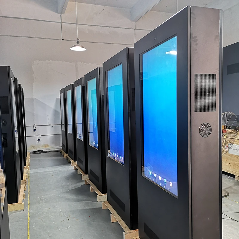 LCD Kiosk Display Machine Outdoor Billboard Advertising Totem Manufacturer