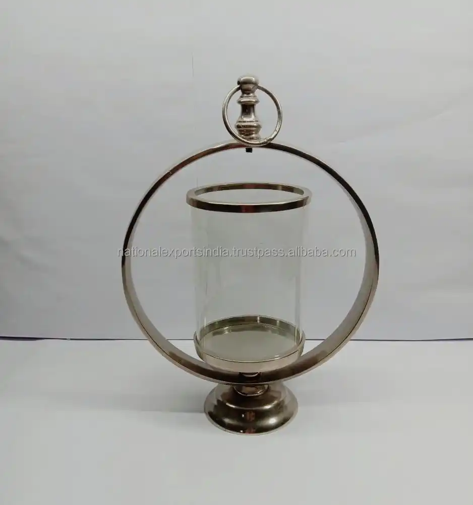 Minimalist Style Cast Iron Metal Round Candle Holder Gold Scented Candlestick Creative Home Decor