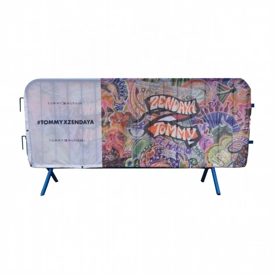 Custom  Social Distance Site Barrier Cover Fencing Banners