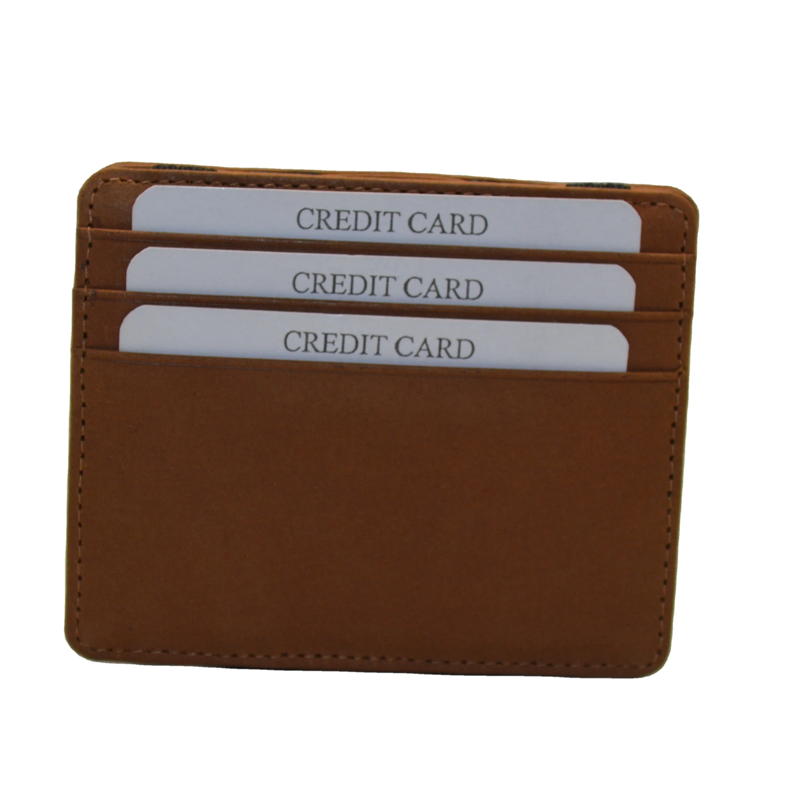 Genuine Leather Bifold Magic Wallet, Custom Brand RFID Blocking Thin Minimalist Magic Wallet Card holder