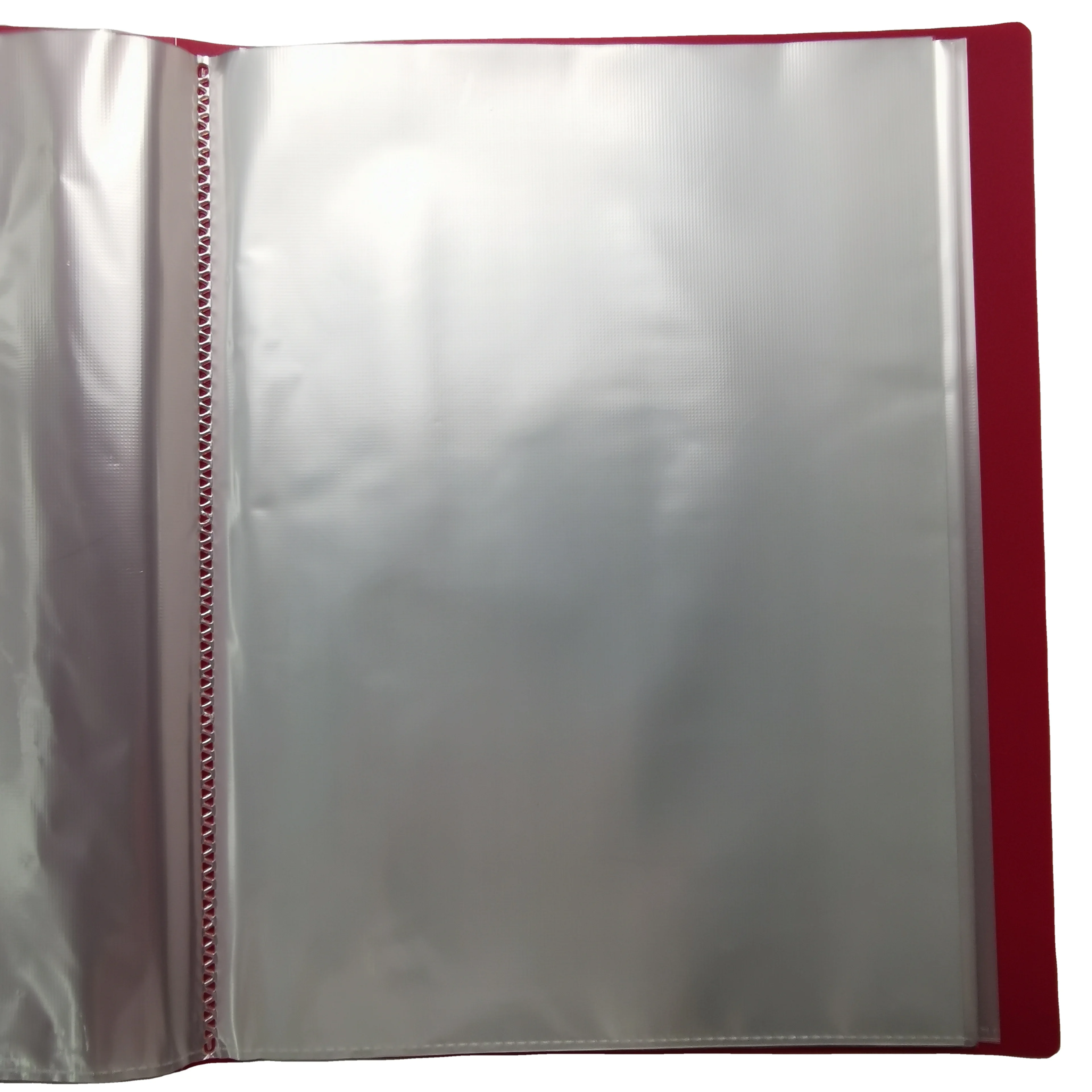 A4 document holder 40  pockets PP File folder Clear Solid color display book