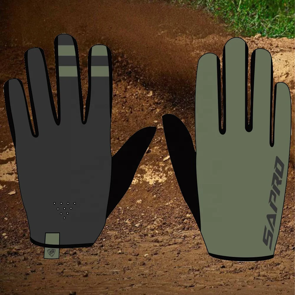 Men Motocross Mountain Bike Gloves Custom Full Finger MTB MX BMX DH Powersport Racing Protective Gear Bike Glove