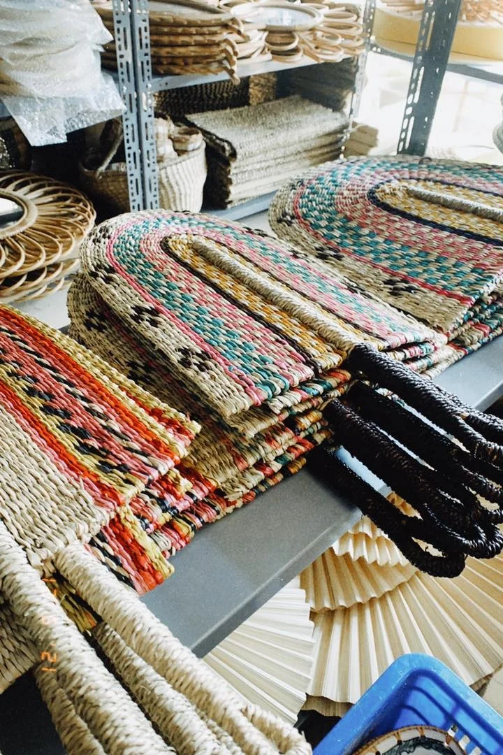 Wholesale new creative handmade art circle straw woven seagrass large big full home decor round wall decor made in Vietnam