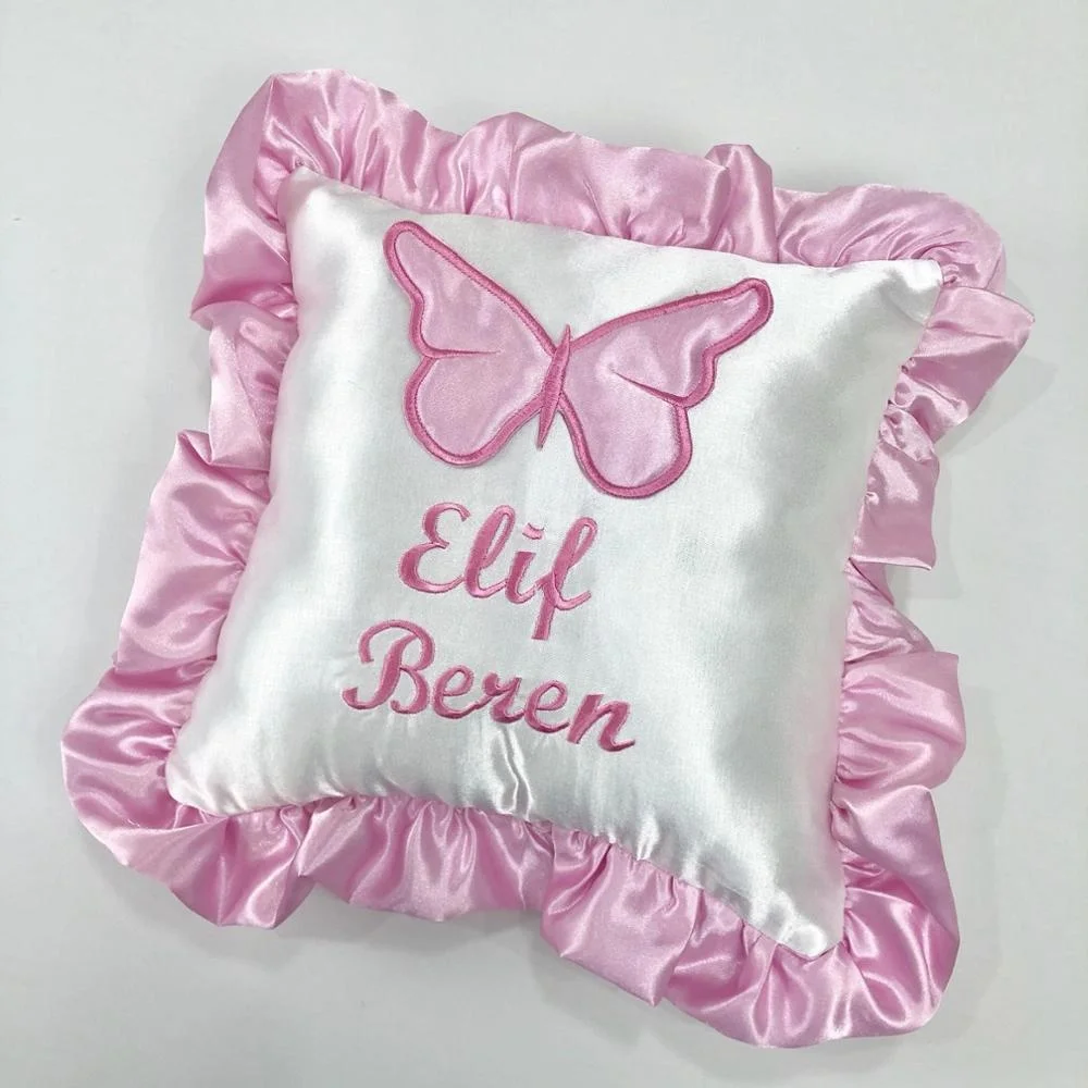 Wholesale Custom Portable High Quality Modern Wholesale Custom Newborn New Design Comfortable Soft Special Name Pink Baby Pillow