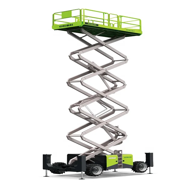 Zoomlion aerial work platform Rough Construction Lift ZS1623RT 16m scissor lift