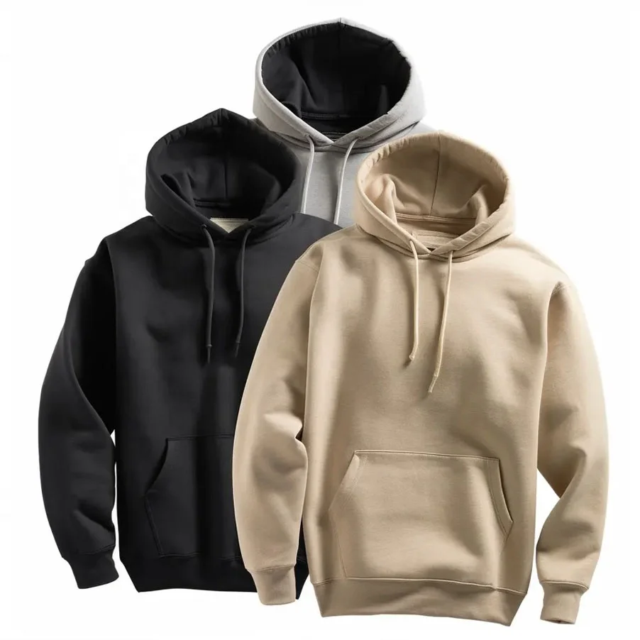 High Street 80 Cotton 20 Polyester Hoodies Heavy Weight Terry Fleece Fabric Hoody