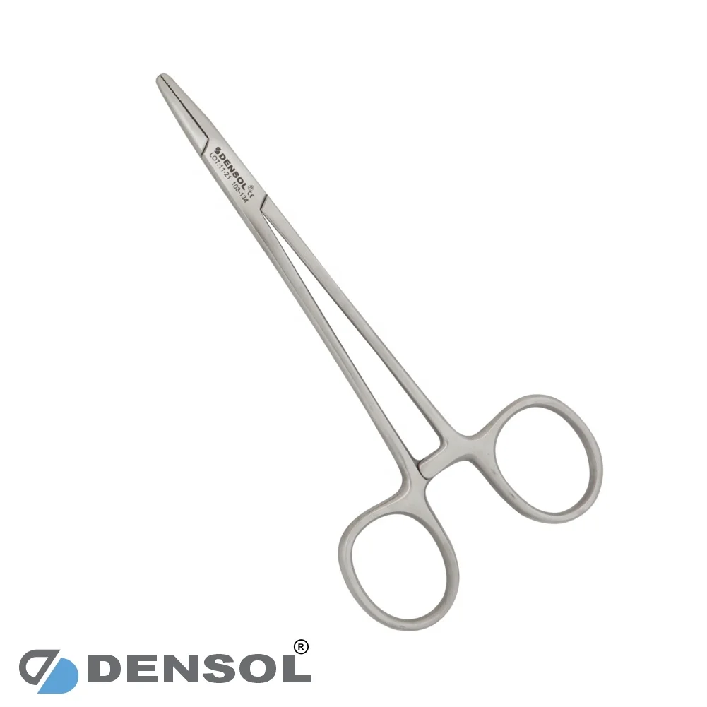 Customized Needle Holder Forceps Crile Wood Needle Holder TC Black Coated 15.5 cm Surgical Dental Instruments Tool Hot Selling