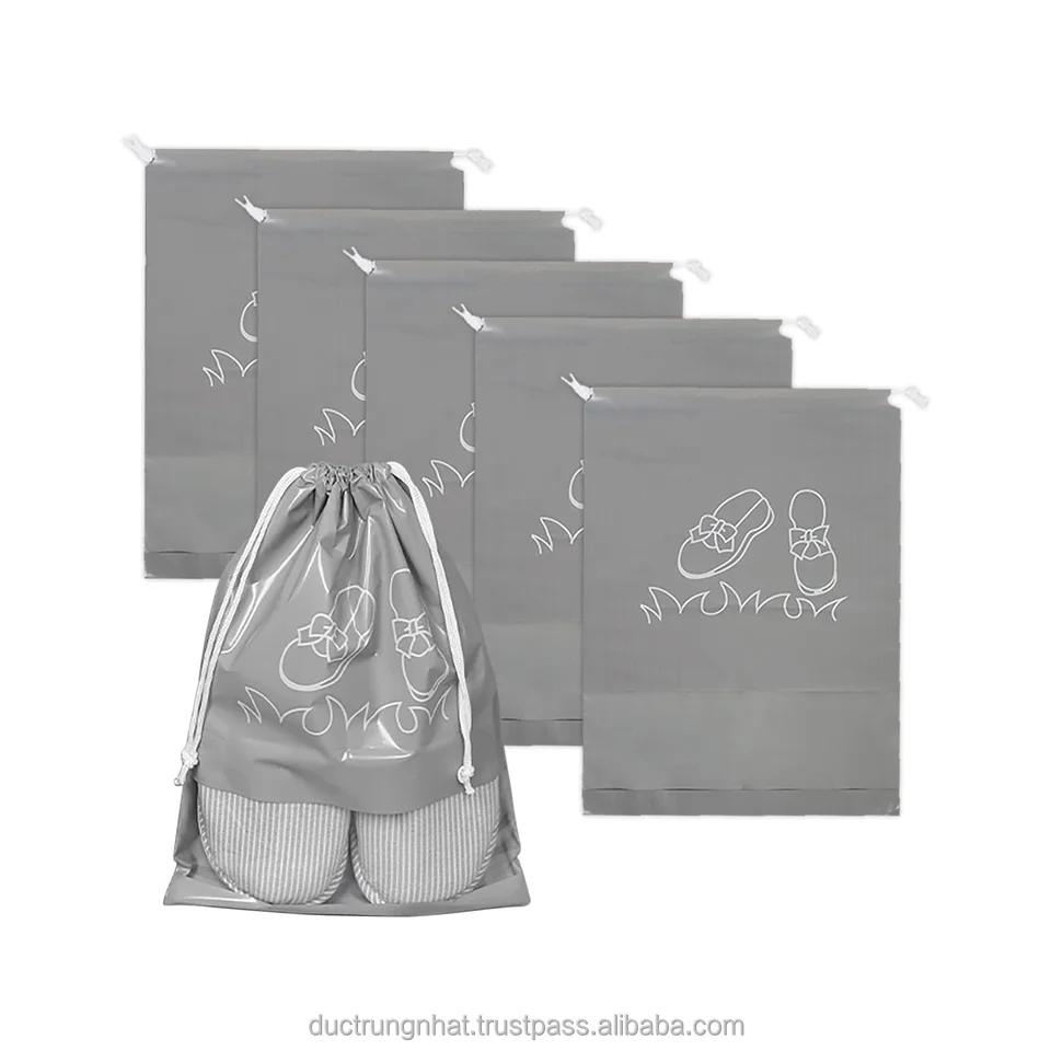 Vietnam Factory Wholesale Silk Cotton Muslin Drawstring Pouch Dust Bag for Handbag Shoe Bag Luxury Clothes Hat Storage Bags