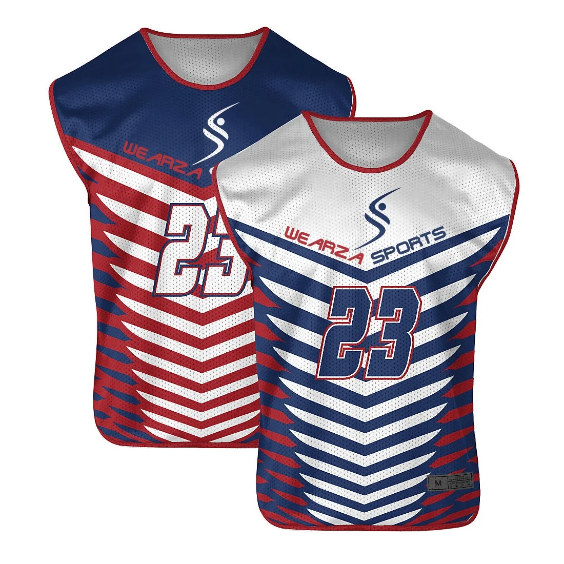 Custom Sublimated Lacrosse Uniforms Lacrosse Jersey / High Quality Made Lacrosse Sleeveless Jersey Reversible Pinnie