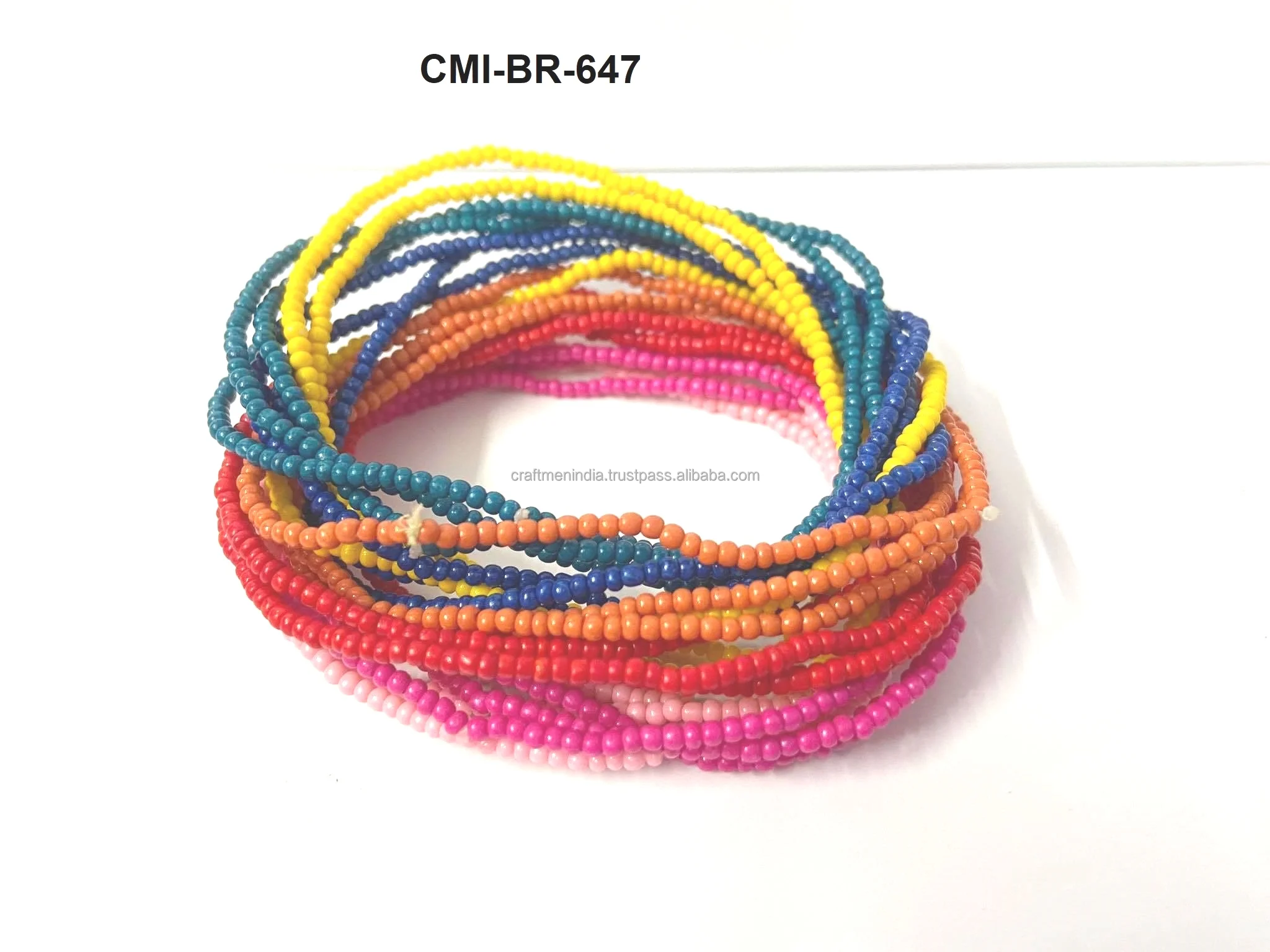 Новейшие разноцветные Серьги-Подвески ручной работы из бисера