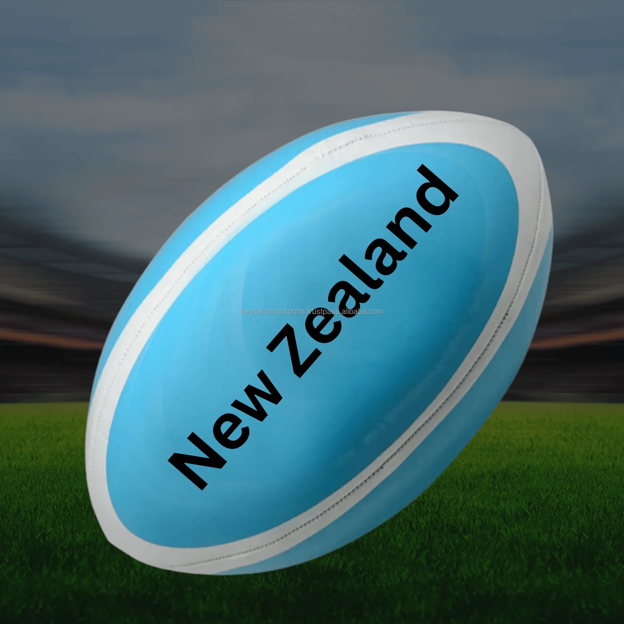 High quality Mini Promotional AFL PVC material football suitable for grass perfect grip blue color football