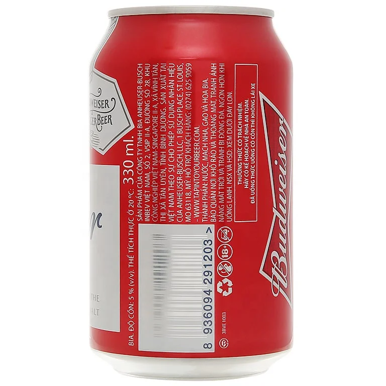 Банка для пива BUD 330 мл