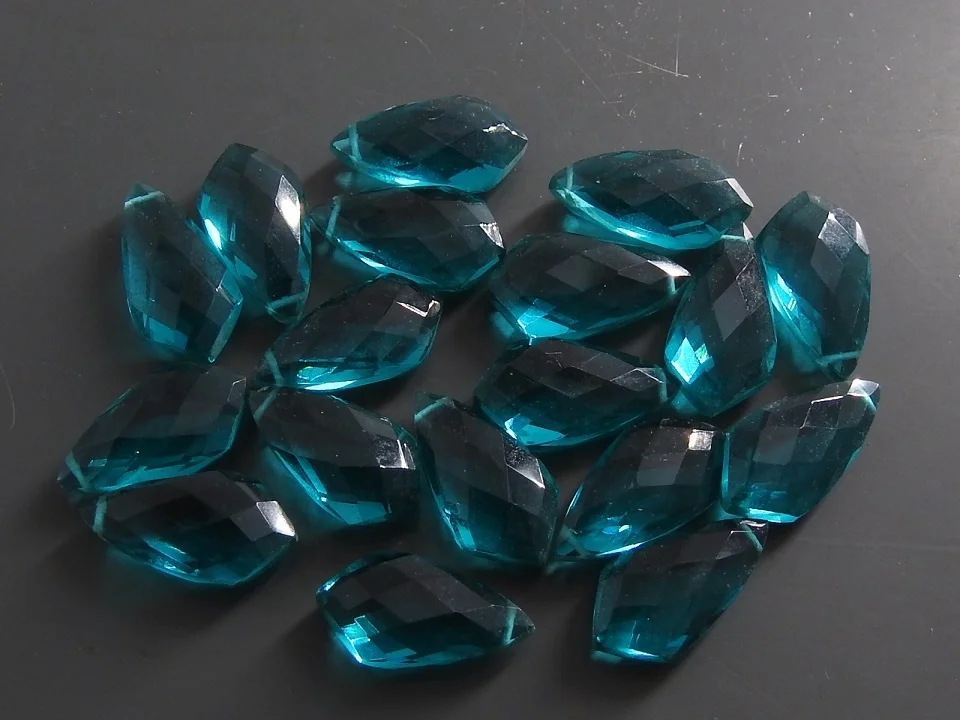 Павлиний синий кварц граненый кайт галстук каплевидный капли свободный камень пара сережек ручная работа для изготовления ювелирных изделий стекла гидро оптовик