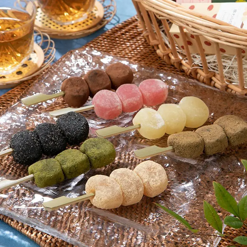 Japanese rice cake on sticks