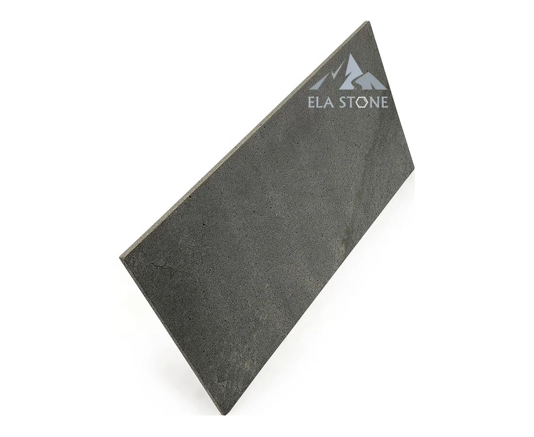 High Quality Tile ELA Stone Modern Midcentury rustic Villa House Courtyard Tumbled  Basalt Stone from Vietnam