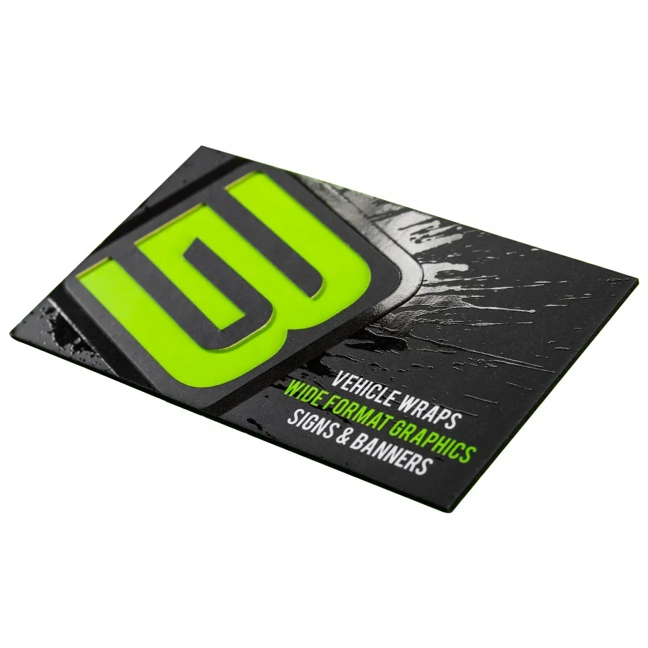 Custom Die Cut Spot UV Silver Foil Print Luxury 3 Layers Multi-layer Business Cards