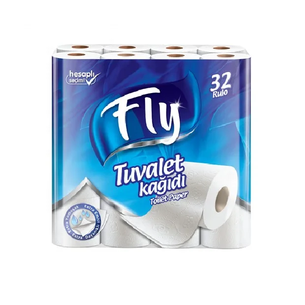 FLY OKYANUS TOILET PAPER 32 ROLLS 2PLY High Quality Towel Paper 2Ply Best Price Tissue Paper Toilet Roll From Turkey