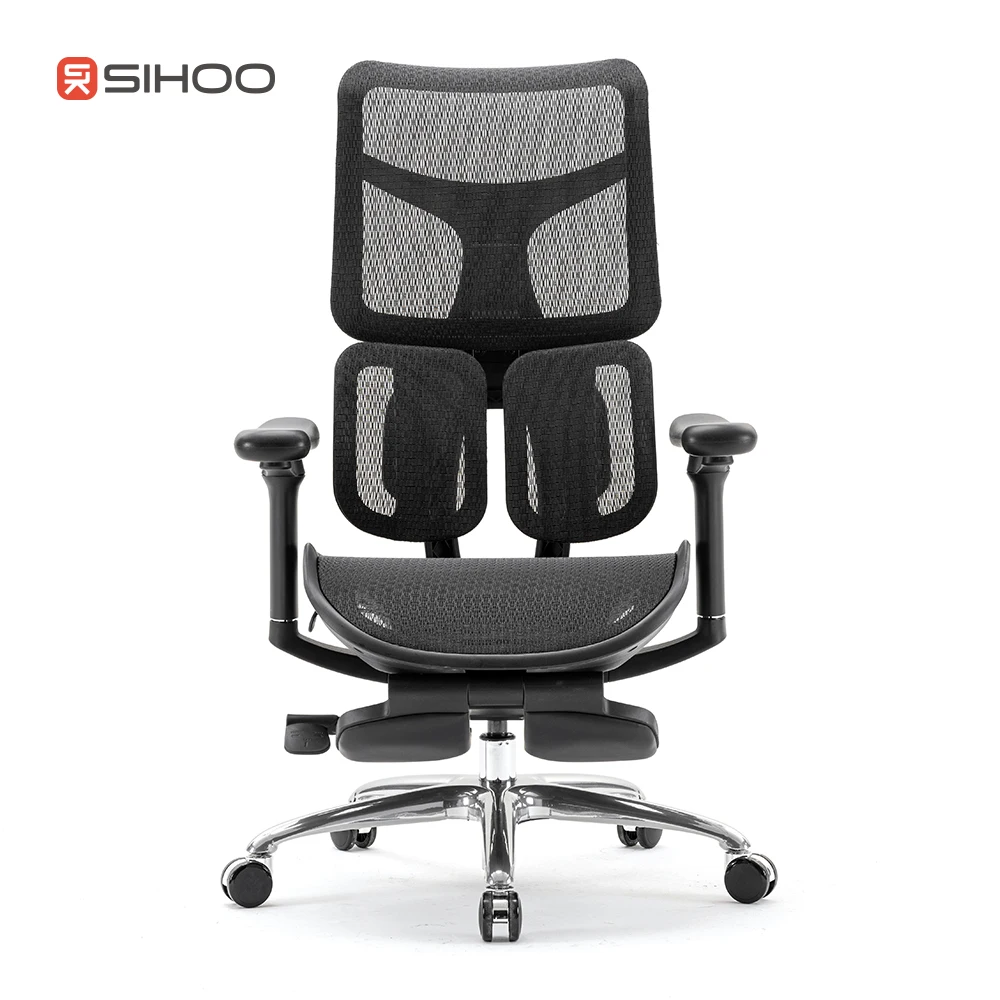 SIHOO S100 Ergonomic Office Chair with Ultra Soft 4D Armrests Dynamic Lumbar Support for Home Office Chair