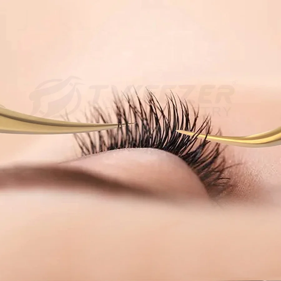 Multipurpose Custom Color Stainless Steel Best Price private label isolation volume eyelash tweezers