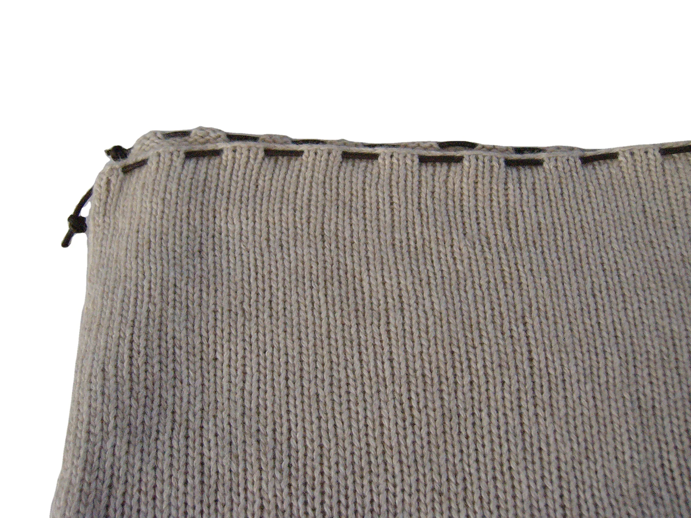 High quality made in Italy unisex soft light plain with leather border luxury  knitted wool shawl scarves for men women