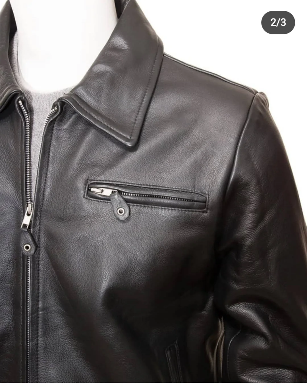 Men New Fashion Genuine Leather Jacket/Summer Parka Fashion Pakistan Leather Jacket