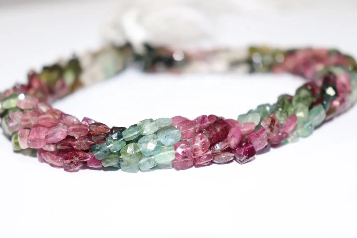 Multi tourmaline beads watermelon tourmaline beads 5 mm tourmaline for making jewelry