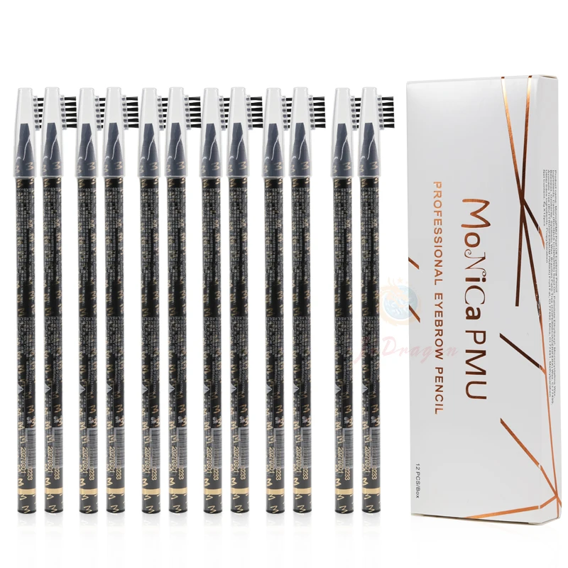 Monica PMU  Peel off Eyebrow Pencil 4 Colors Available Red Lip Pencil