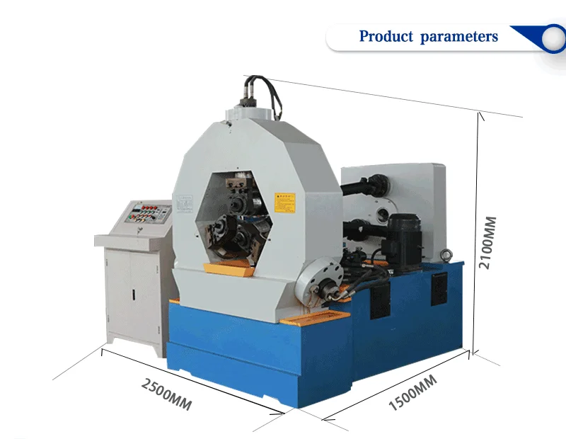 Production of hollow fasteners machine hydraulic thread rolling machine
