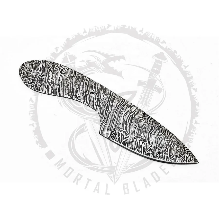 Professional Damascus High Quality Steel Blank Blade Knives Hunting knife Blank Blades For Sale