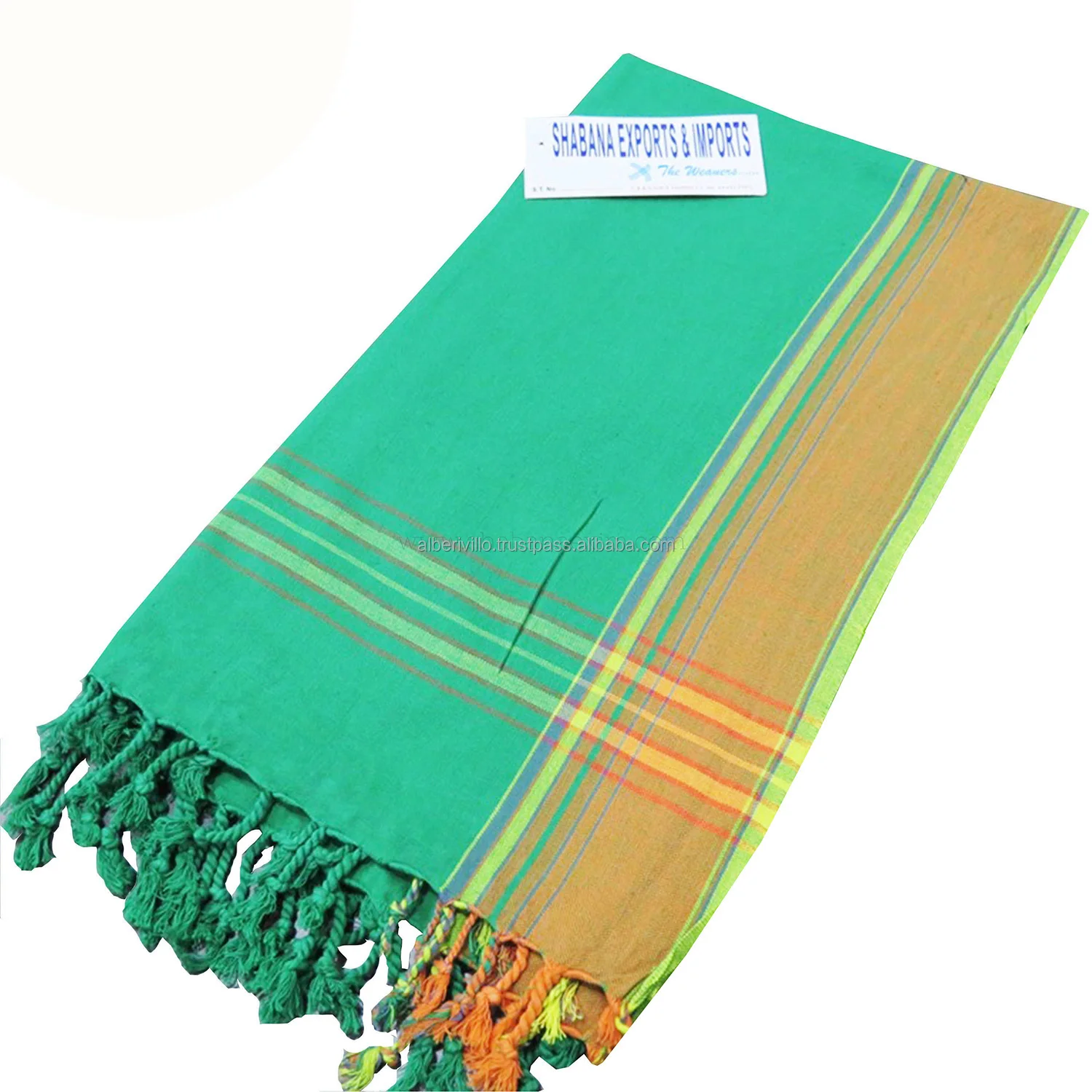 Eco-Friendly Cute Kikoy Towel in Different  Golf  Pattern Towel Manufacturers in India Kenyan Sarong Beach Towels on Cheap Price