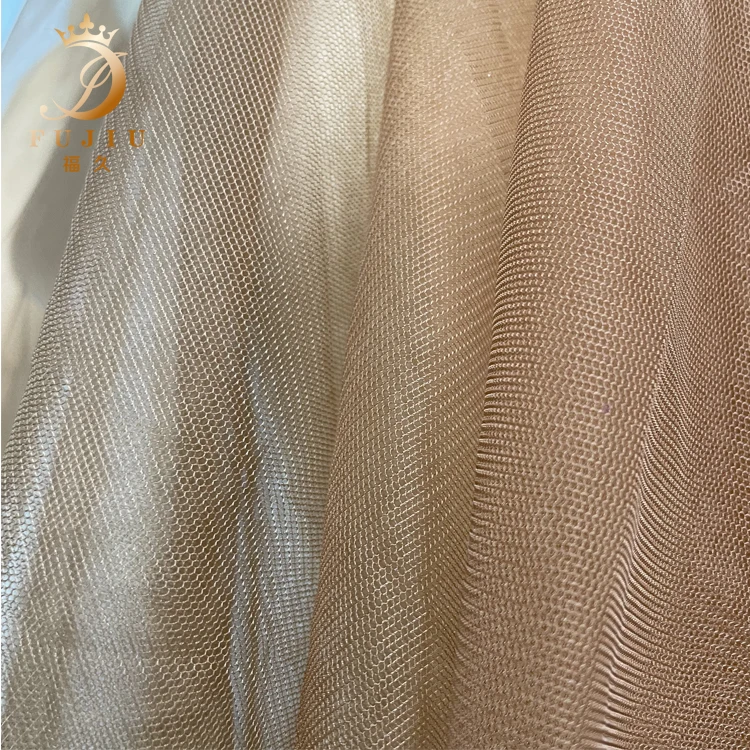 High Quality Tulle 100%Nylon Strengthen Mesh Fabric Hard Net