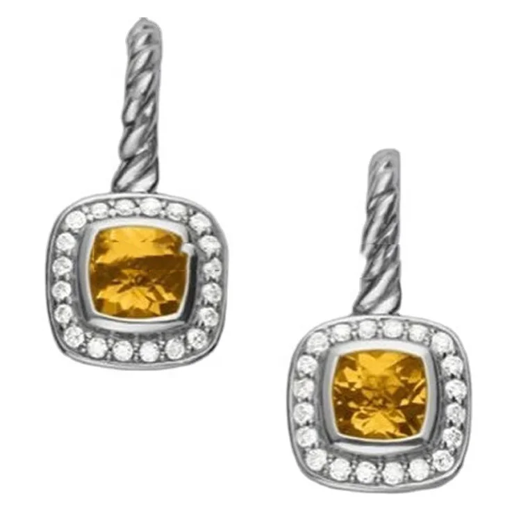 925 Sterling Silver Crystal Ball Stud Earrings